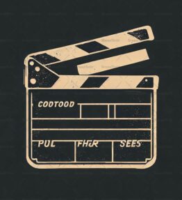 Klappern von Filmklappen im Vintage